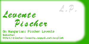 levente pischer business card